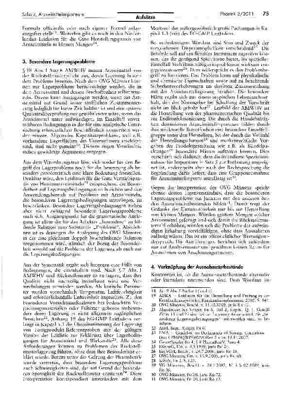 Vorschauseite 3: Ausnahmen von der Rückstellmusterpflicht für Arzneimittelimporteure