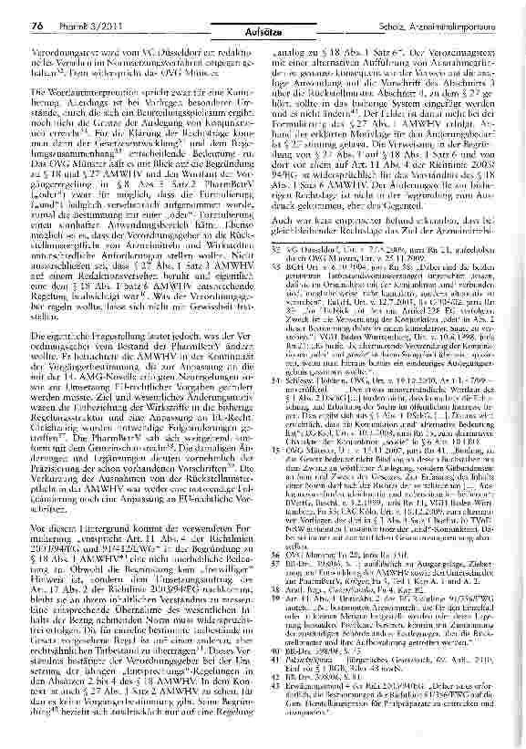 Vorschauseite 4: Ausnahmen von der Rückstellmusterpflicht für Arzneimittelimporteure