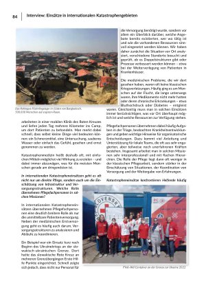 Vorschauseite 2: Interview: Einsätze in internationalen Katastrophengebieten