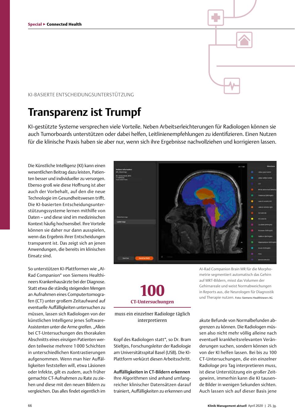 Vorschauseite 1: KI-BASIERTES ENTSCHEIDUNGSUNTERSTÜTZUNG: Transparenz ist Trumpf