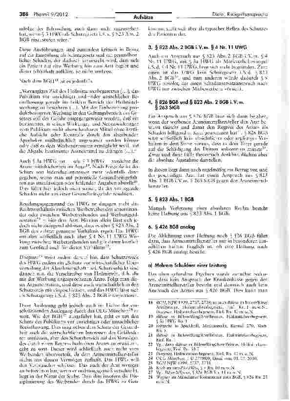 Vorschauseite 3: Rückgriffsansprüche des regresspflichtigen Arztes gegen Arzneimittelhersteller