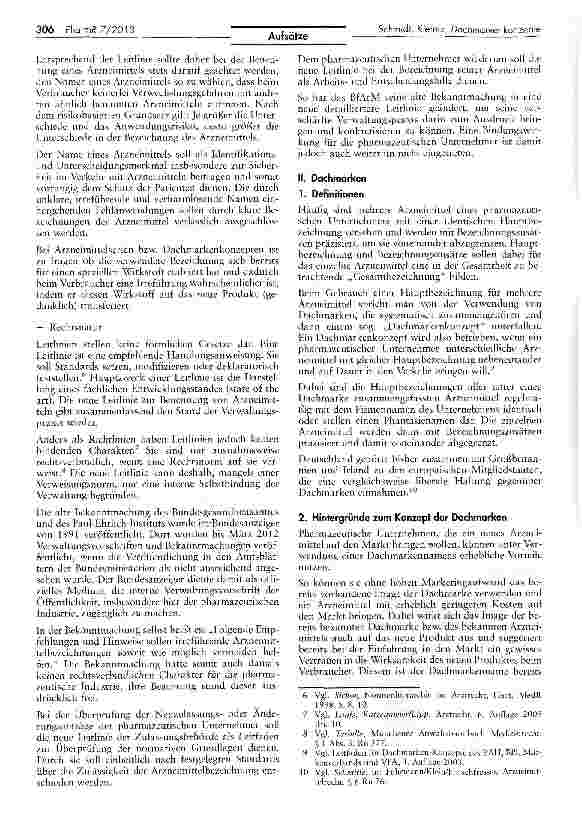 Vorschauseite 2: Dachmarkenkonzepte und die neue Leitlinie zur Bezeichnung von Arzneimitteln