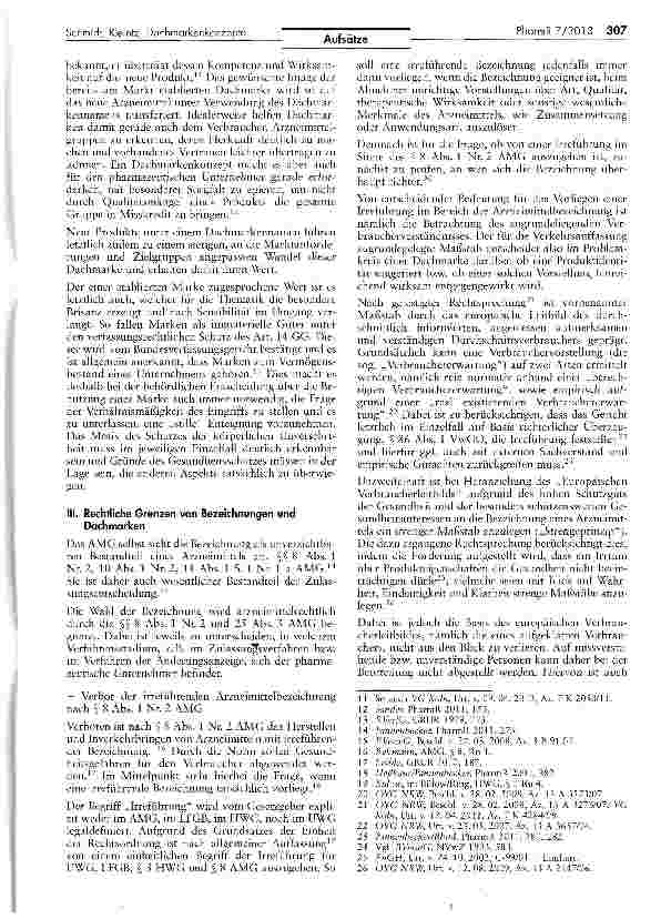 Vorschauseite 3: Dachmarkenkonzepte und die neue Leitlinie zur Bezeichnung von Arzneimitteln