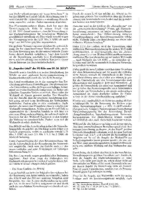 Vorschauseite 6: Dachmarkenkonzepte und die neue Leitlinie zur Bezeichnung von Arzneimitteln