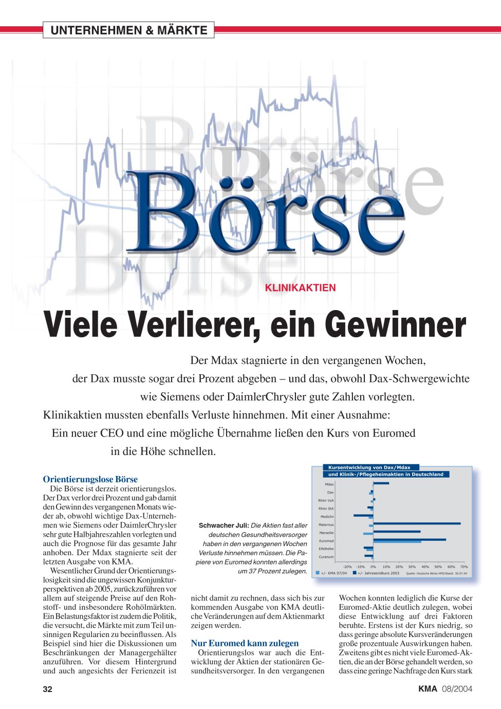 Vorschauseite 1: Viele Verlierer, ein Gewinner