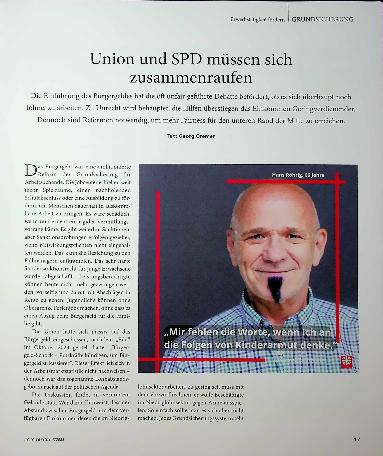 Vorschauseite 1: Union und SPD müssen sich zusammenraufen