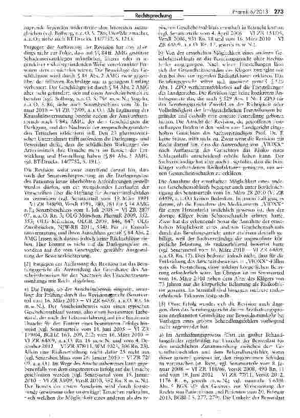 Vorschauseite 5: Schadenseignung in § 84 II 3 AMG ebenso auszulegen wie in § 84 II 1 AMG