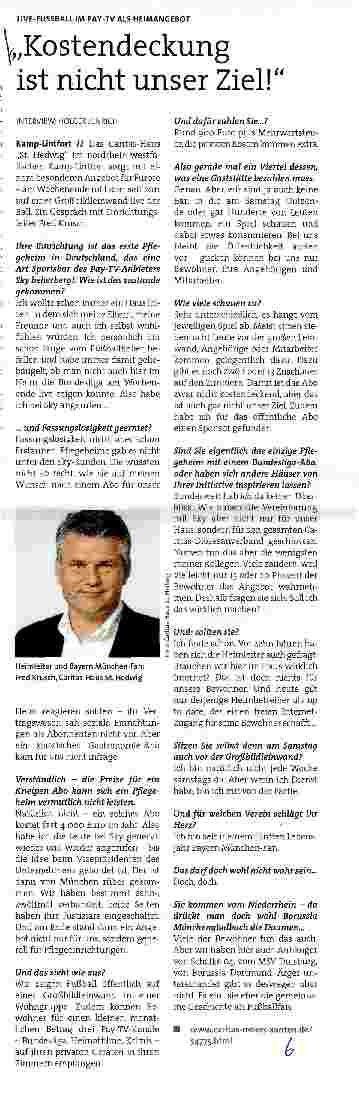 Vorschauseite 1: Kostendeckung ist nicht unser Ziel!