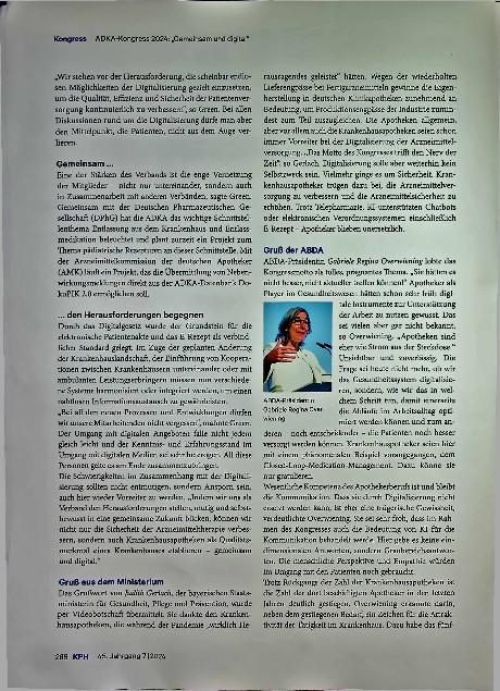 Vorschauseite 2: Gemeinsam und digital - Krankenhausapotheken im Wandel