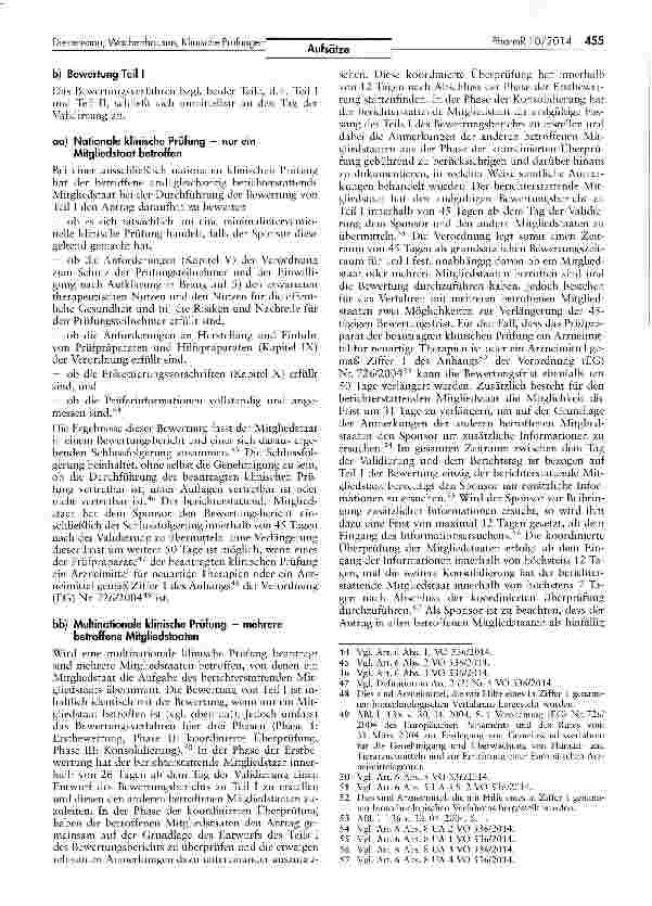 Vorschauseite 4: Alles neu, macht die EU - Die Verordnung über klinische Prüfungen und ihre Auswirkungen auf das deutsche Recht