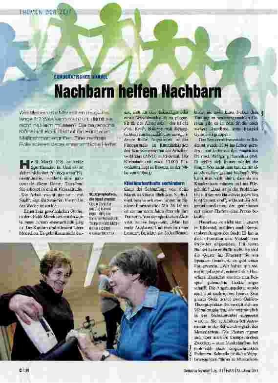 Vorschauseite 1: Nachbarn helfen Nachbarn