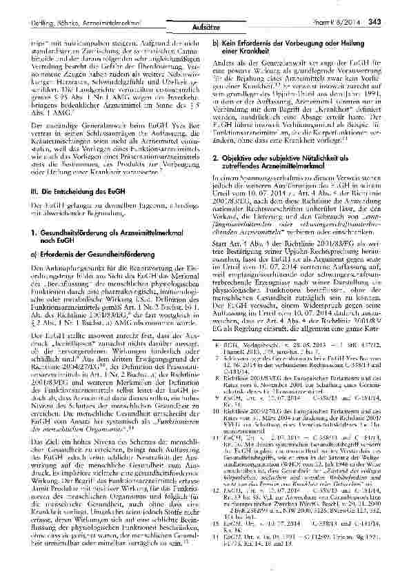 Vorschauseite 2: Nützlichkeit oder Gesundheitsförderung als Arzneimittelmerkmal?