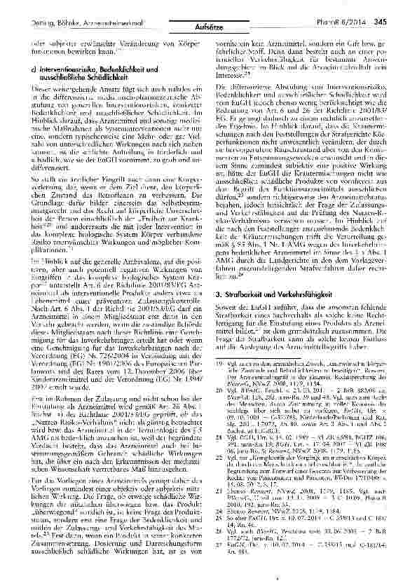 Vorschauseite 4: Nützlichkeit oder Gesundheitsförderung als Arzneimittelmerkmal?