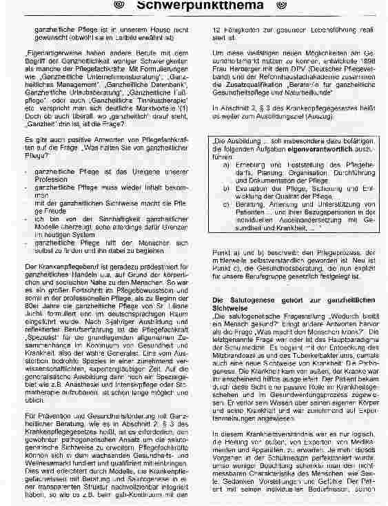 Vorschauseite 3: In gesunden wie in kranken Tagen sollten Sie die Pflegefachkraft fragen!Gesundheit als der Markt der Zukunft für Pflegefachkräfte