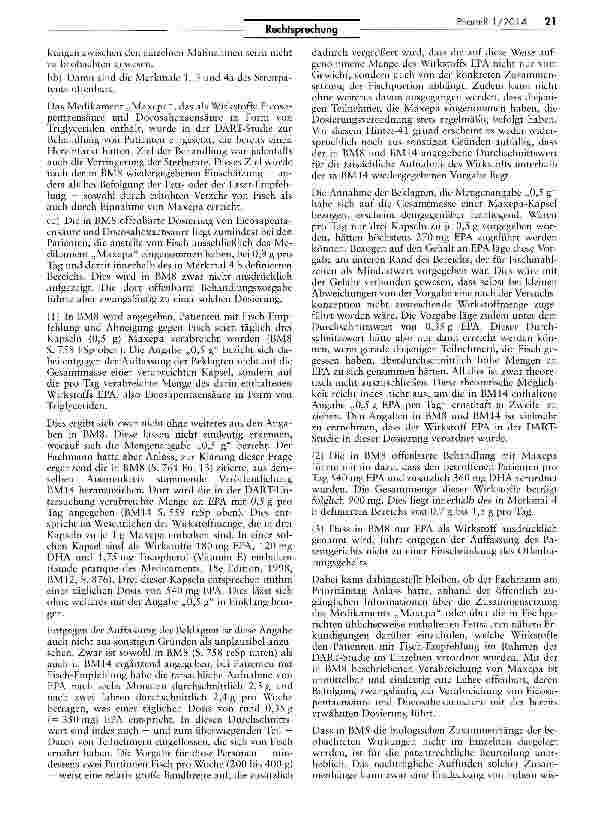 Vorschauseite 4: Offenbarung bei nachträglichem Auffinden von biologischen Zusammenhängen (Fettsäuren)
