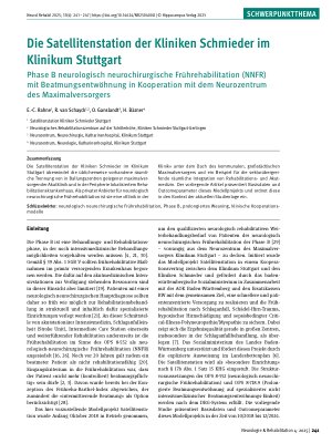 Vorschauseite 1: Die Satellitenstation der Kliniken Schmieder im Klinikum Stuttgart