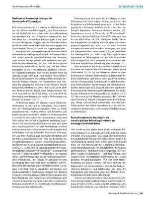 Vorschauseite 3: Psychotherapeutische Neurologie – ein integrierendes psychotherapeutisches Behandlungskonzept in der Neurorehabilitation