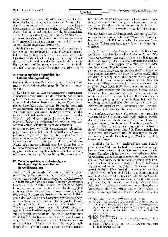 Vorschauseite 4: Die neuen Tatbestände zur Bekämpfung der Korruption im Gesundheitswesen