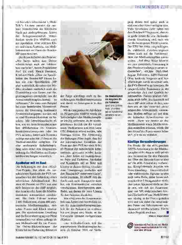Vorschauseite 4: Medikationsplan für mehr Sicherheit