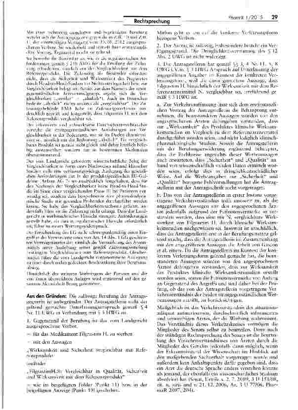 Vorschauseite 3: Irreführende Arzneimittel Werbung für ein Biosimilar