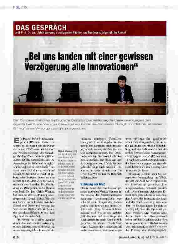 Vorschauseite 1: Bei uns landen mit einer gewissen Verzögerung alle Innovationen