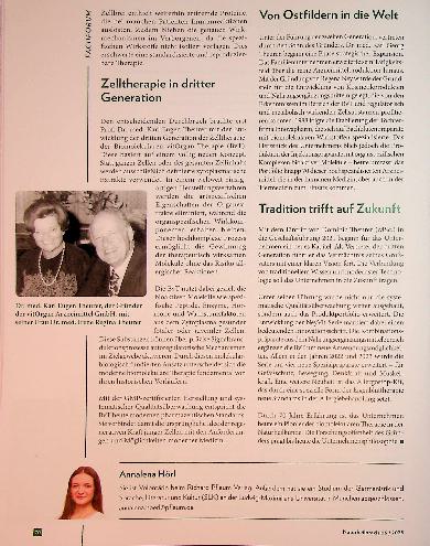 Vorschauseite 2: Zelltherapie neu gedacht |Pioniere der Naturheilkunde