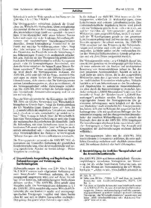 Vorschauseite 5: Sozialund verfassungsrechtliche Grenzen der Ausgestaltung von Leitsubstanzzielen in regionalen Zielund Prüfvereinbarungen