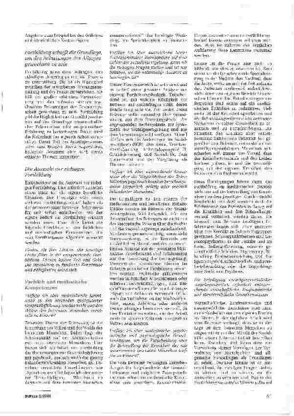Vorschauseite 3: Qualitätssicherung in der BetreuerarbeitNach welchen Kriterien sollten sich Betreuer ihre Fortbildungen aussuchen?