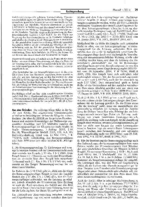 Vorschauseite 4: Umsatzsteuerliche Behandlung von Abschlägen gemäß § 1 ArzneimittelrabattgesetzMwStSystRL Art. 73; UStG §§ 101,17; AMRabG § 11Abschläge gemäß § 1 AMRabG mindern das Entgelt i.S.d.§…