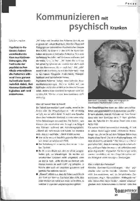 Vorschauseite 1: Kommunizieren mit psychisch Kranken