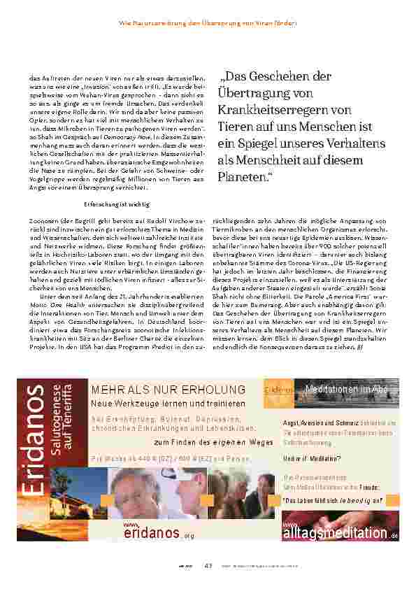 Vorschauseite 4: Die selbstgemachte Pandemie
