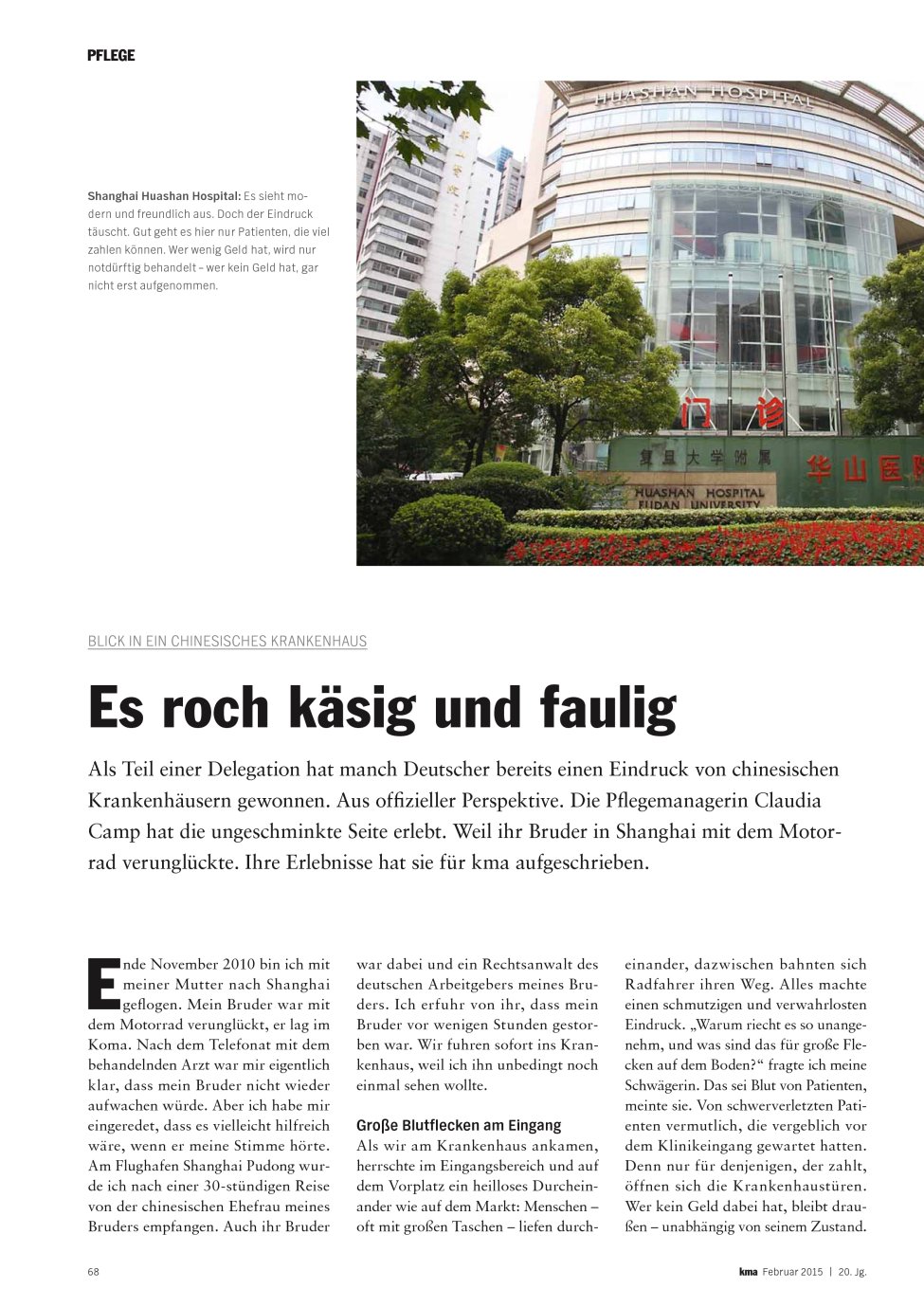 Vorschauseite 1: Es roch käsig und faulig