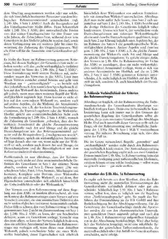 Vorschauseite 3: Der Generikarabatt nach § 130a Abs. 3b Satz 1 SGB V