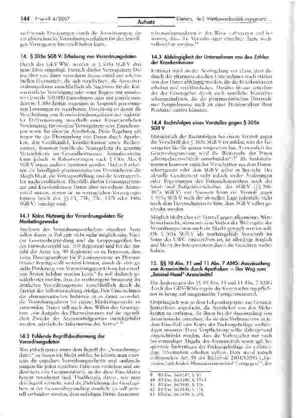 Vorschauseite 3: Das GKV-Wettbewerbsstärkungsgesetz - Stärkung oder Einschränkung des Wettbewerbs im Arzneimittelmarkt? (Teil 2)*