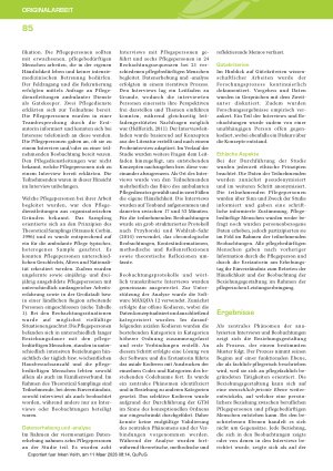 Vorschauseite 4: Beziehungsgestaltung in der ambulanten Pflege: Ergebnisse einer qualitativ-explorativen Studie