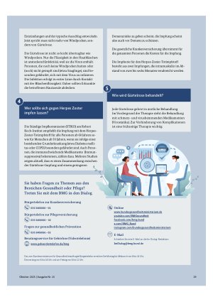 Vorschauseite 2: BMG im Dialog: 5 Fragen zur Gürtelrose