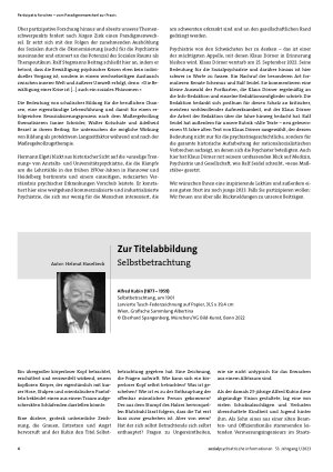 Vorschauseite 1: Zur Titelabbildung. Selbstbetrachtung
