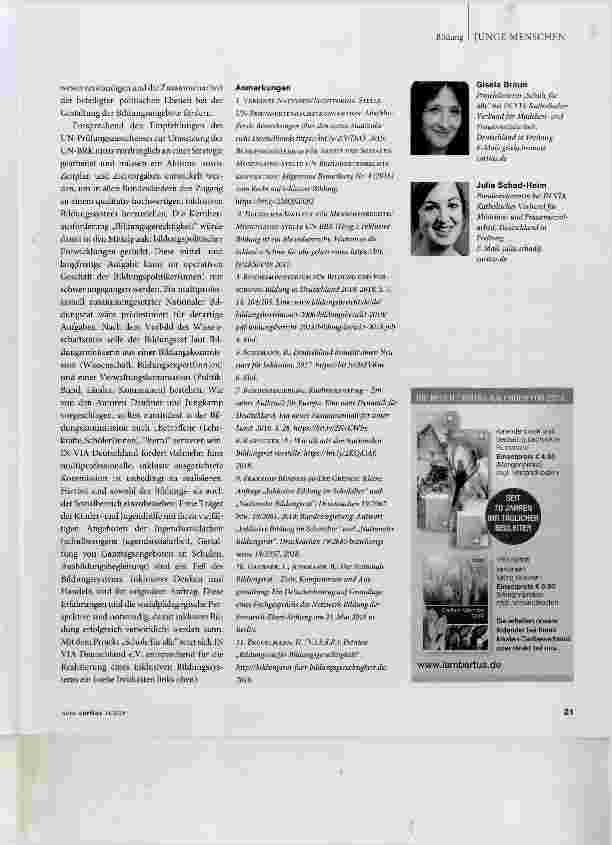 Vorschauseite 4: Rechtlicher Anspruch und bestehende Praxis klaffen auseinander