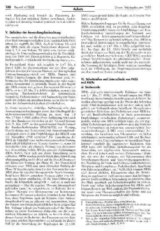 Vorschauseite 4: Post-Authorisation Safety Studies (PASS)