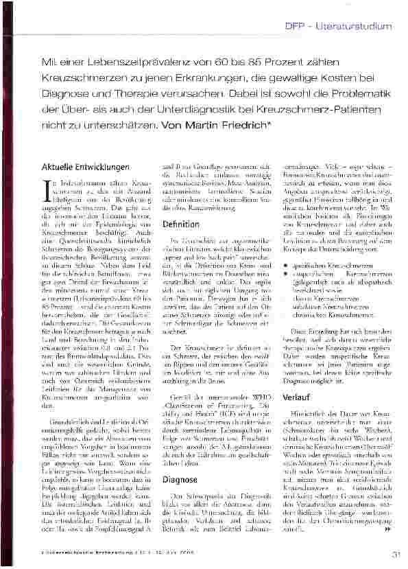 Vorschauseite 2: Kreuzschmerzen