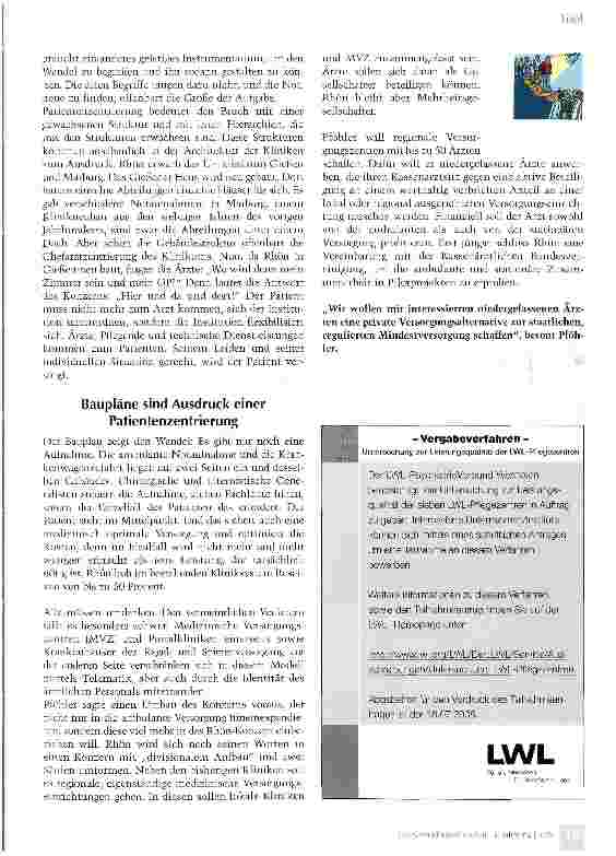 Vorschauseite 2: Patientenzentrierung statt Rationierung