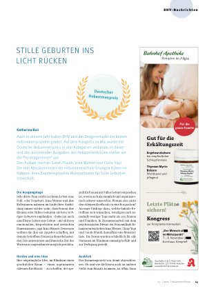 Vorschauseite 1: Stille Geburten ins Licht rücken