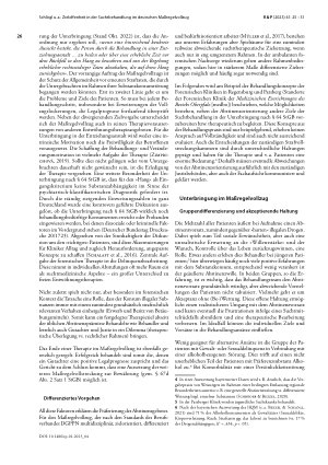 Vorschauseite 2: Zieloffenheit in der Suchtbehandlung im deutschen Maßregelvollzug – ein Praxiseinblick