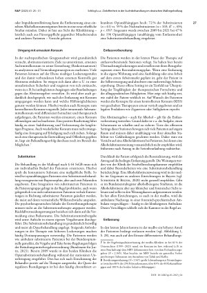 Vorschauseite 3: Zieloffenheit in der Suchtbehandlung im deutschen Maßregelvollzug – ein Praxiseinblick