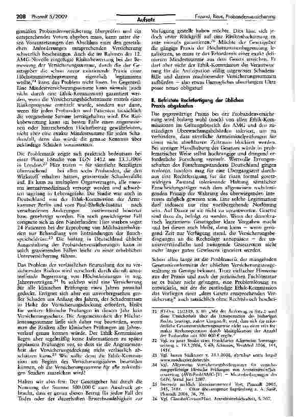 Vorschauseite 4: Probandenversicherung gemäß dem Arzneimittelgesetz?
