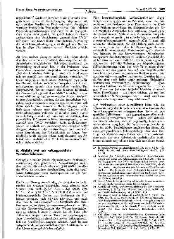 Vorschauseite 5: Probandenversicherung gemäß dem Arzneimittelgesetz?