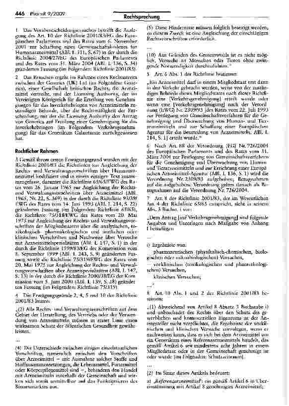 Vorschauseite 2: Zum Begriff Referenzarzneimittel (Generics)
