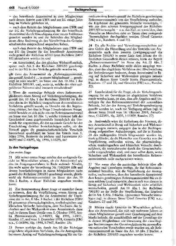 Vorschauseite 4: Zum Begriff Referenzarzneimittel (Generics)