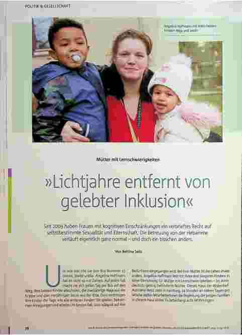 Vorschauseite 1: "Lichtjahre entfernt von gelebter Inklusion"