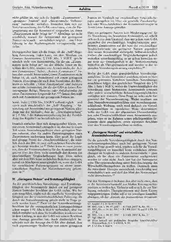Vorschauseite 3: Nutzenbewertung und ,,geringerer Nutzen